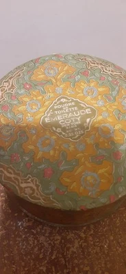 Polvo de talco perfumado Coty EMERAUDE 5,25 OZ de colección raro Foto 1 de 4