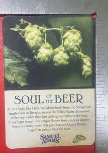 SAMUEL ADAMS SOUL OF THE BEER RECHTECKIGER BIERUNTERSETZER - Bild 1 von 2
