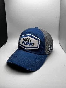 Stewart Haas Racing Hat Cap Snap Back Mens Blue Gray NASCAR HighPoint 14 Trucker - Picture 1 of 6