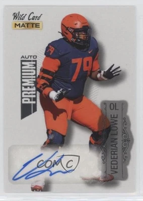 2022 Wild Card MATTE Auto Premium White - Silver Foil Vederian Lowe Auto - Image 1 of 2