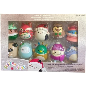 Original Squishmallows Weihnachtsbaum 10er Set Ornamente von Kurt Adler Neu LESEN - Bild 1 von 10