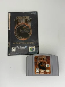 Cartucho Mortal Kombat Trilogy Nintendo 64 N64 con manual probado funcionando - Imagen 1 de 7