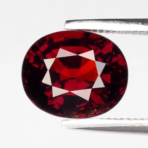 💎 2.25ct 8x6.7mm VS Oval Natural Orangish Red Spessartite Garnet - Africa Gem - Picture 1 of 4