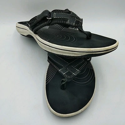 Chanclas/sandalias Cloudsteppers By Clark’s Breeze Sea negras para mujer 7 Foto 1 de 4