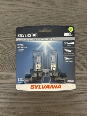 SYLVANIA 9005 SilverStar Halogen Bulbs – Brighter High/Low Beam (2 Pack) - Image 1 of 2