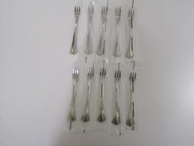 CONJUNTO DE 10 TALHERES WALCO Sentry aço inoxidável coquetel/frutos do mar/garfos de caranguejo NOVO - Imagem 1 de 4