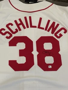 Camiseta autografiada por Curt Schilling de los Medias Rojas de Boston firmada - Imagen 1 de 4