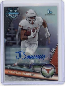 2023 Bowman U Chrome Prospect Refractor /499 Ja'Tavion Sanders #158 Auto - Bild 1 von 2