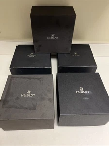 Lot of 5 Hublot Broken Boxes Watch Box Lot - POOR CONDITION & MISSING PILLOWS - Picture 1 of 12