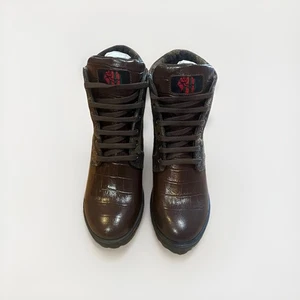NU BLEND BY ISA ABDULLAH Damen Leder Stiefel Booties Italy Größe 6,5 US 36 EU - Bild 1 von 4