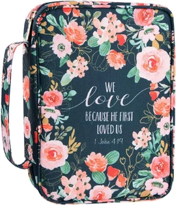 Bible Covers Case for Women Medium Large Bible Carrying Cases Holder 11“X8.5”X2. - Picture 1 of 12