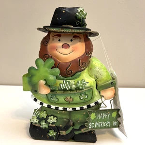 NEU Vintage Home Interiors Kobold Happy St. Patricks Day Teelicht Laterne - Bild 1 von 10
