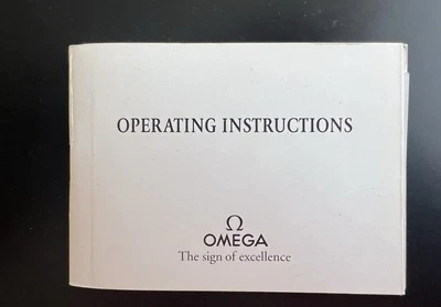 Omega Speedmaster 145.022 861 User Manual  Operating Instructions 1994 Print - Image 1 of 4