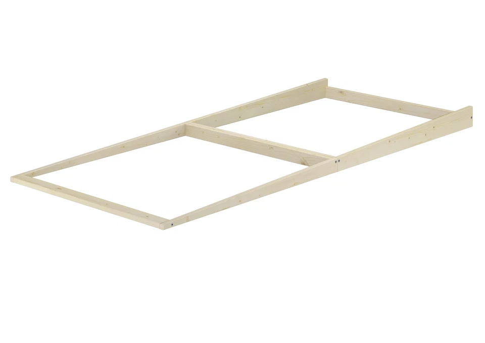 ERST-HOLZ Telaio reflusso telaio a cuneo rialzo testiera abete non trattato