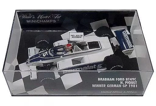 Mini Car 1/43 BRABHAM FORD BT49C WINNER GP TEDESCO 1981 parmalat #5 (Bianco x - Immagine 1 di 1