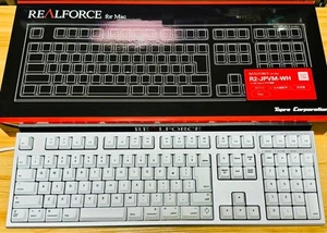 Topre Realforce R2-JPVM-WH Japanese Mac Keyboard White Tested - Picture 1 of 6
