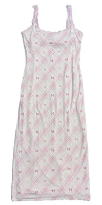 Victoria's Secret PINK LoveShackFancy Modal Midi Dress Womens L Tartan Stretchy - Image 1 of 4
