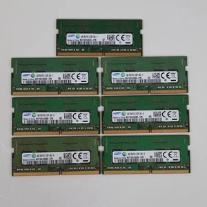 Lot of 7x Samsung 4GB 1Rx8 PC4-2133P DDR4 SODIMM Laptop RAM – M471A5143 - Picture 1 of 2