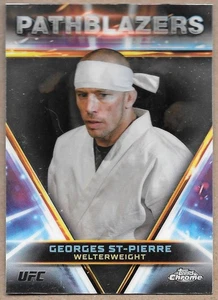 Georges St-Pierre UFC 2024 Topps Chrome Pathblazers PTH-3 Card Welterweight - Picture 1 of 2