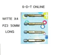 WITTE PZ3 X 50 MM LANG SCHRAUBENDREHER BITS SCHÖNE QUALITÄT NEU RESTPOSTEN 4 - Bild 1 von 1