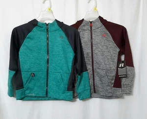 JUNGEN NEU MIT ETIKETT RUSSELL REISSVERSCHLUSS VORNE KAPUZENPULLOVER GRÖSSE 8 - Bild 1 von 7