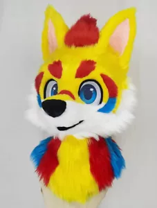 Fursuit Husky Fox Mascot (head) Halloween Party Fur Cosplay Gift 280# - Picture 1 of 5