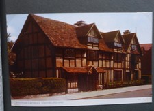 Vintage British Postcard - Shakespears Birthplance, Stratford