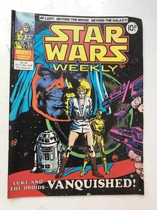VINTAGE 1978 MARVEL COMICS 24 STAR WARS WEEKLY LUKE AND THE DROIDS VANQUISHED - Picture 1 of 2