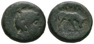 Ancient Rome REPUBLIC 168-167 Cent BC Publilius Athena /Ox - Picture 1 of 1