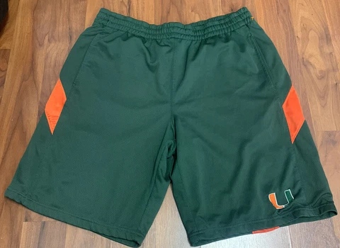 Miami Hurricanes Large Basketball Shorts Pro Edge University Of Miami Cover