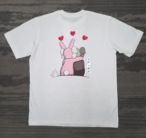 Uniqlo UT x Kaws x Andy Warhol T-Shirt Size Medium White Graphic Collab Tee - Picture 1 of 7
