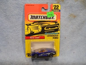 1997 MATCHBOX #22 - LAMBORGHINI DIABLO BLU - Foto 1 di 2