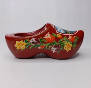 Holland Deko kleiner einzelner Holzschuh handbemalt  - Bild 1 von 13