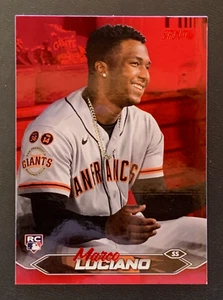 2024 Topps Stadium Club #224 | MARCO LUCIANO | RC Rookie Card | Giants; RED Foil - Bild 1 von 2