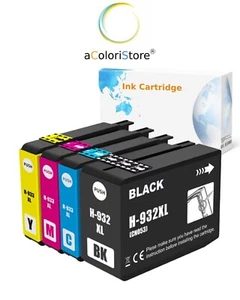 4 CARTUCCE COMPATIBILI HP 932 HP 933  Officejet 6700 6600 6100 7110 7610 - Foto 1 di 5
