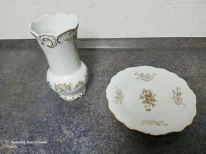 Weimarer porzellan Vase und Teller - Bild 1 von 5