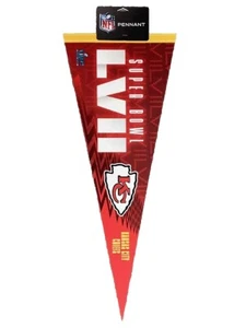 KC Chiefs LVII Super Bowl Champions Wall Banner Pennant Flag Style 2 - Picture 1 of 1