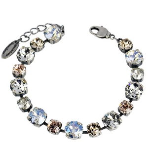 Grevenkämper Armband Swarovski Kristall Tennis klar Crystal Silk Silver Shade - Bild 1 von 7