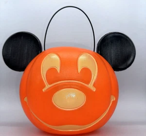Secchiello Disney Topolino dolcetto o scherzetto Halloween Jack O Lanterna secchio caramelle - Foto 1 di 9