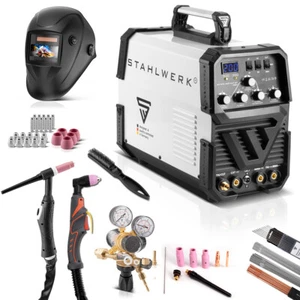Full equipment set: Welder STAHLWERK AC DC TIG 200 + Plasma Cutter + ARC MMA - Picture 1 of 12
