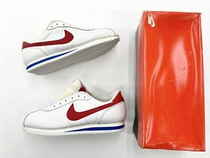1994 Vintage Nike Leder Cortez weiß rot blau Gr. 11 Herren Schuh Forrest Gump - Bild 1 von 10
