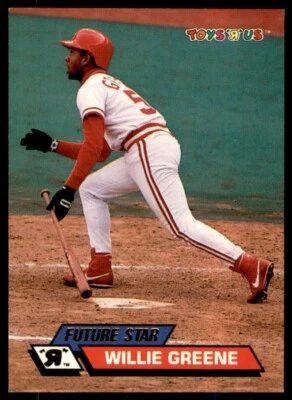1993 Stadium Club Toys 'R' Us Willie Greene Cincinnati Reds #46 - Image 1 of 2