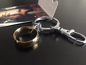 Lord of the Rings Keyring Keychain Jewellery One Ring of Power Bilbo Gollum LOTR - Picture 1 of 6