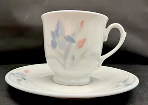 JUEGO(s) taza(s) con patas estampado iris flores frescas de excel - Imagen 1 de 5