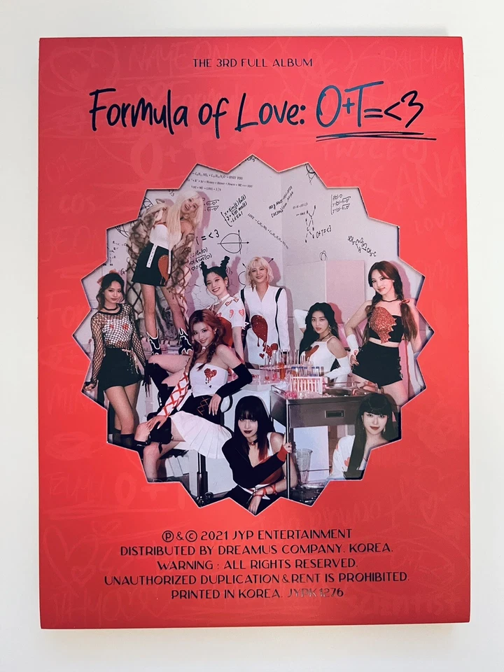 TWICE - FORMULA OF LOVE : O+T=♥️ (3rd Album) [Break It Ver.] KR COMPLETE - Bild 1 von 2