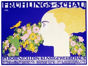 Nouveau Decorative Poster. Fine Graphic Art. Home Wall Interior Design. 2364 - Picture 1 of 1