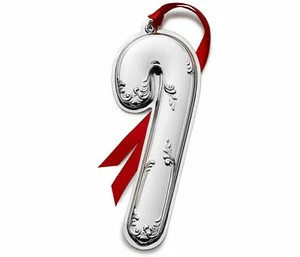 NEU 2021 Wallace 14th Annual Candy Cane Sterling Christmas Ornament Anhänger - Bild 1 von 3