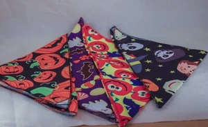 Set of 4 Halloween Monster dog bandanas, new - Picture 1 of 5