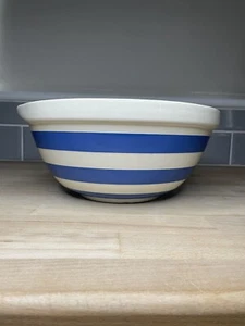 T G Green Mixing Bowl Cornish Blue And White 10” - Foto 1 di 10