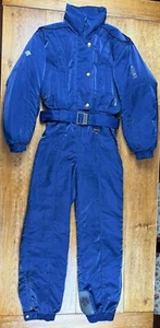VTG Descente Ski Suit Womens Size US 8 Navy Blue Color 80’s- 90’s Read For More - Picture 1 of 16